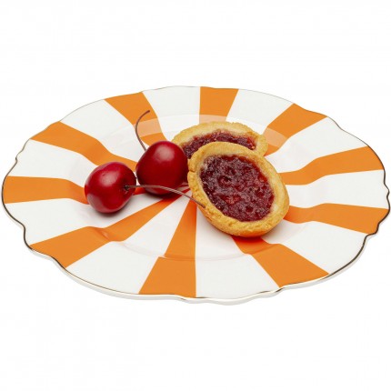 Plate Harlequin Ø22cm orange (6/set) Kare Design