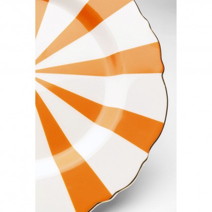 Borden Harlequin Ø22cm oranje (6/set) Kare Design