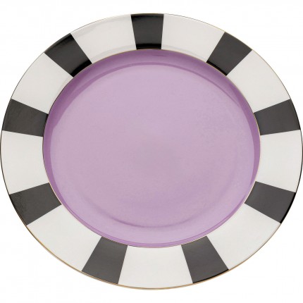 Plate Harlequin purple Ø31cm Kare Design