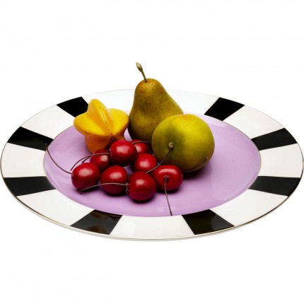 Plate Harlequin purple Ø31cm Kare Design