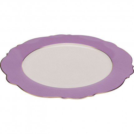 Plate Harlequin Ø27cm purple (6/set) Kare Design