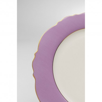 Plate Harlequin Ø27cm purple (6/set) Kare Design