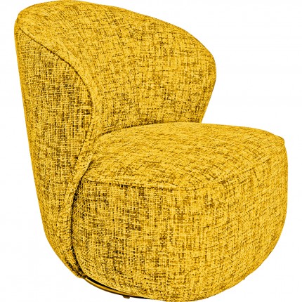 Draaifauteuil Ellie geel Kare Design