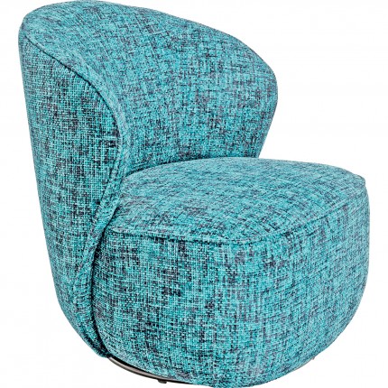 Draaifauteuil Ellie turquoise Kare Design