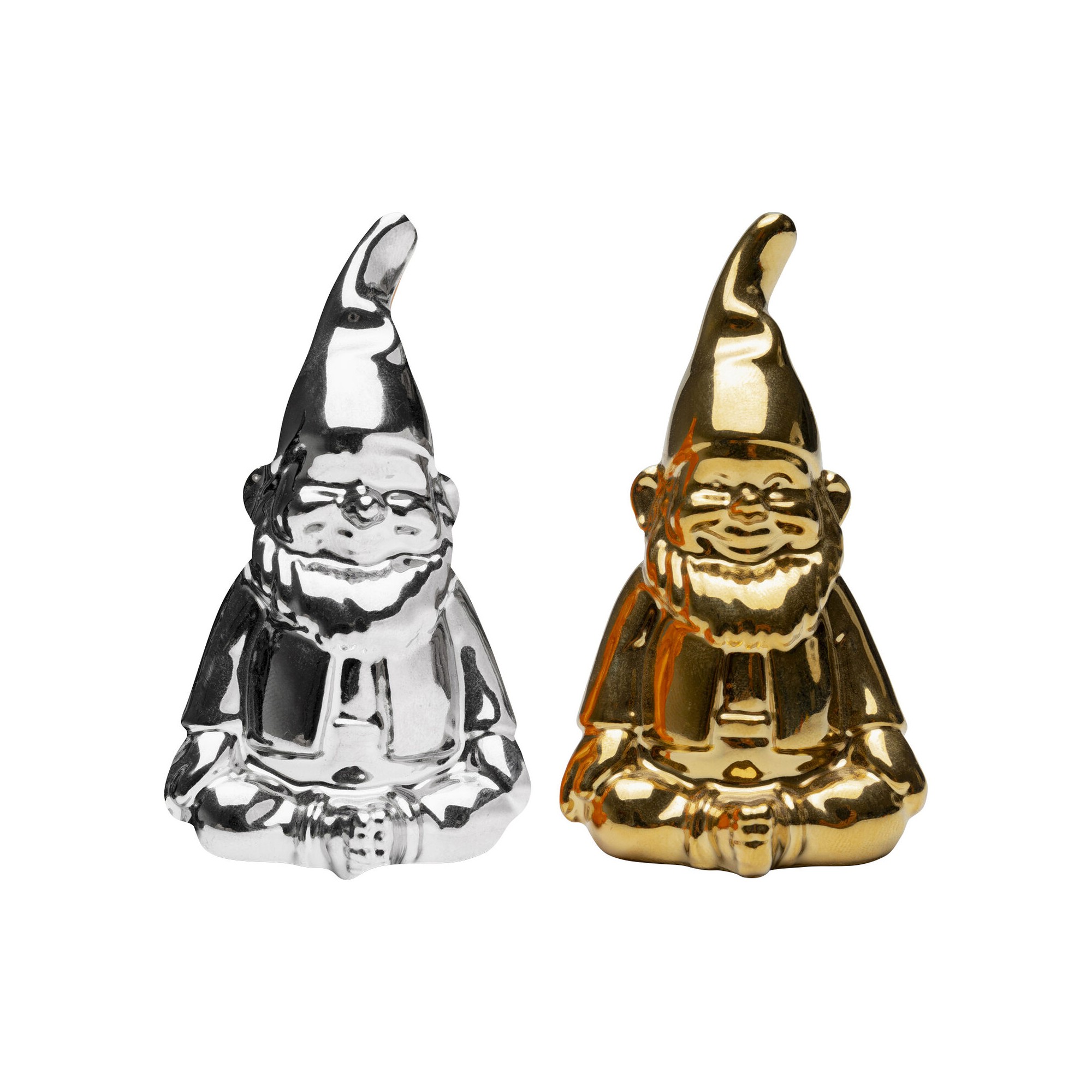 Set sel et poivre Gnome argenté-doré (2/Set)