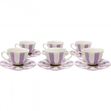 Koffiekoppen Harlequin paars (6/set) Kare Design