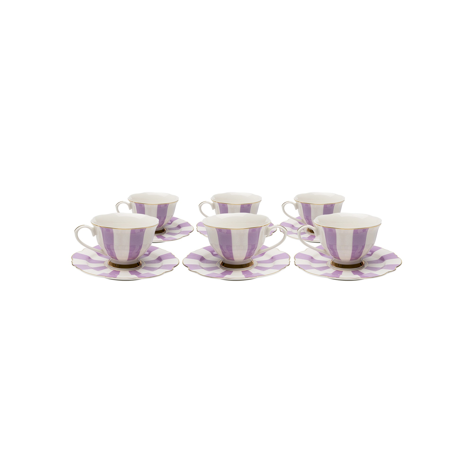 Koffiekoppen Harlequin paars (6/set) Kare Design