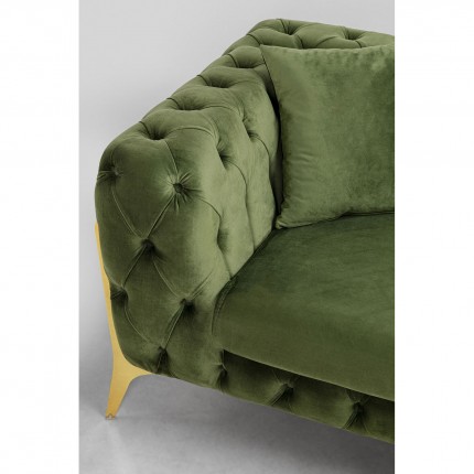 Corner Sofa Bellissima right velvet green Kare Design