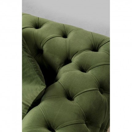 Corner Sofa Bellissima right velvet green Kare Design