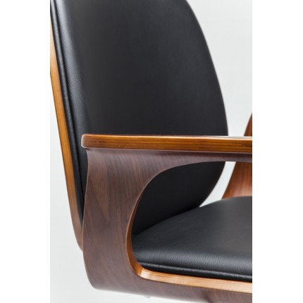 Swivel Office Chair Patron Walnut Kare Design