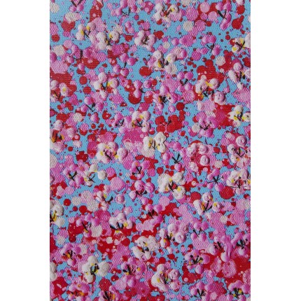 Schilderij Flower Boat 160x120cm blauw en roze Kare Design