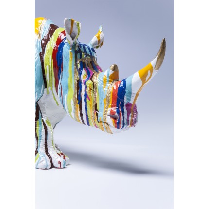 Decoratie rhino verfdruppels 55cm Kare Design