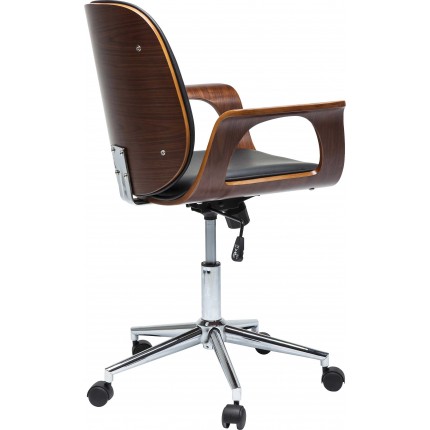 Swivel Office Chair Patron Walnut Kare Design