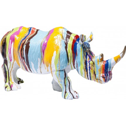 Deco rhino paint drips 55cm Kare Design