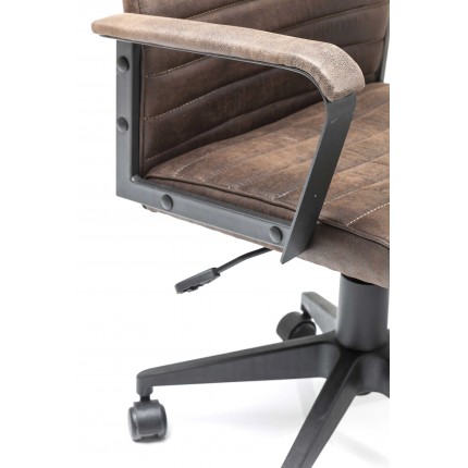 Swivel Office Chair Labora Brown Kare Design