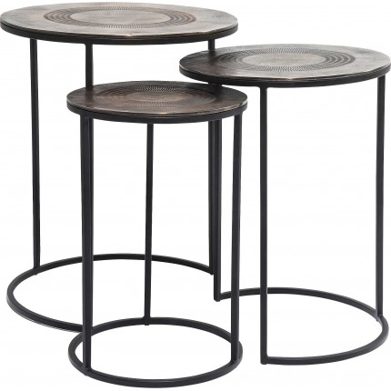 Side Table Marrakesh (3/Set) Ø48cm Kare Design