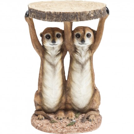 Bijzettafel Animal Meerkat Sisters Ø33cm Kare Design