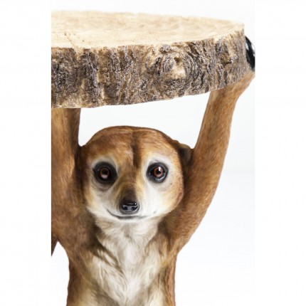 Bijzettafel Animal Meerkat Sisters Ø33cm Kare Design