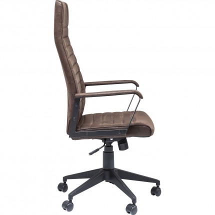 Swivel Office Chair Labora High Brown Kare Design