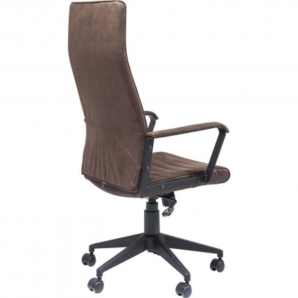 Swivel Office Chair Labora High Brown Kare Design