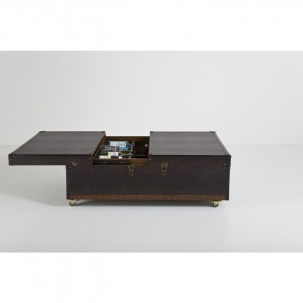 Coffee Table Bar Globetrotter croco Kare Design