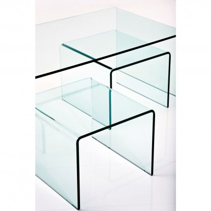 Salontafel Visible Clear (3/Set) Kare Design