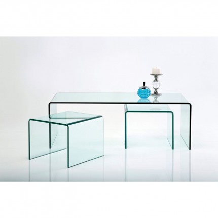 Salontafel Visible Clear (3/Set) Kare Design