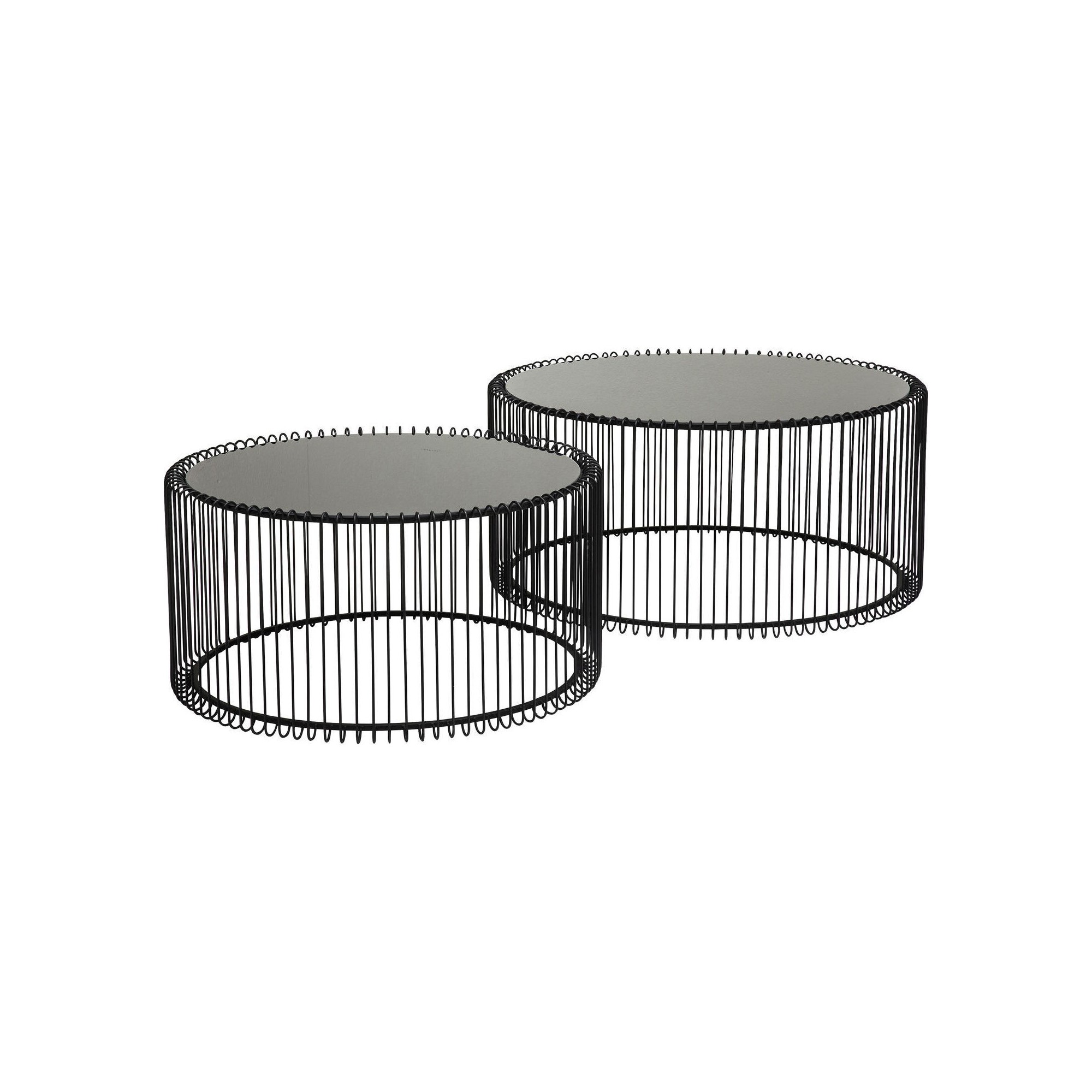 Coffee Table Wire Black (2/Set) Kare Design