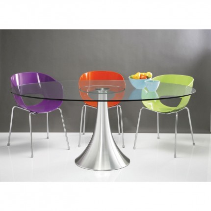 Table Grande Possibilita 180x120cm chrome and glass Kare Design