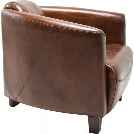 Fauteuil Cigar Lounge donkerbruin Kare Design