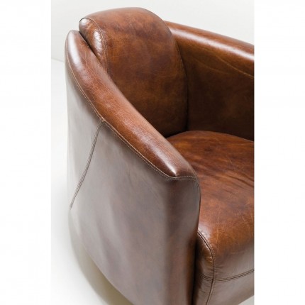 Fauteuil Cigar Lounge donkerbruin Kare Design