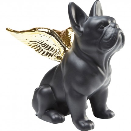 Deco black bulldog golden wings Kare Design