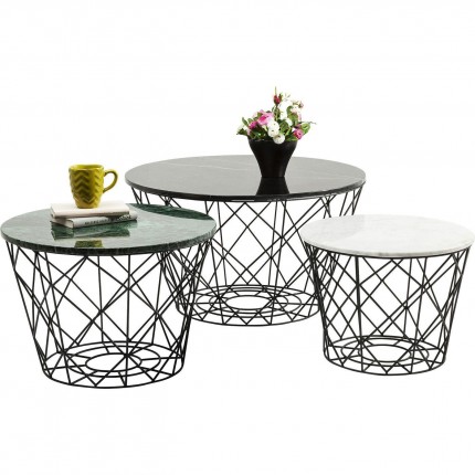 Salontafel East Round (3/Set) Kare Design