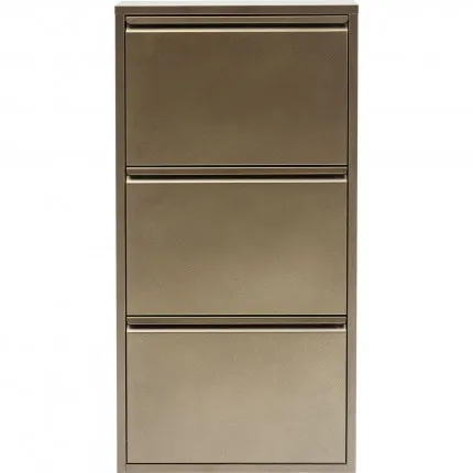 Schoenenkast Caruso bronzen 3 laden Kare Design