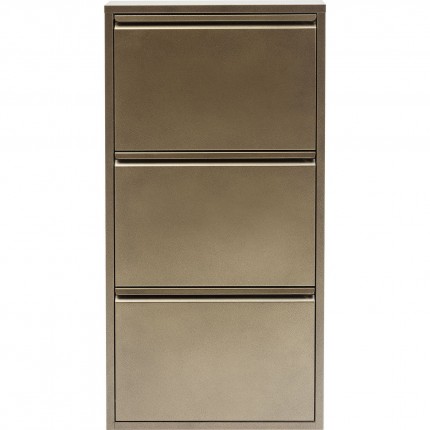 Schoenenkast Caruso bronze 3 laden Kare Design