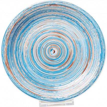 Borden Swirl Blauw Ø27cm (4/Set) Kare Design