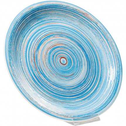 Borden Swirl Blauw Ø27cm (4/Set) Kare Design