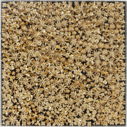 Decoratief frame Gold Flower 120x120cm Kare Design