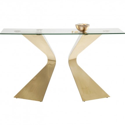 Console Gloria 140x45cm goud Kare Design