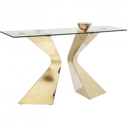 Console Gloria 140x45cm goud Kare Design