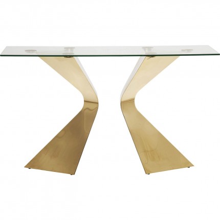 Console Gloria 140x45cm goud Kare Design