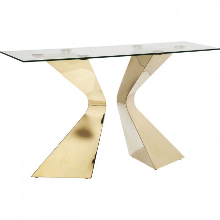 Console Gloria 140x45cm goud Kare Design