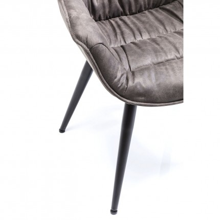 Chair with armrests Thelma grey Kare Design