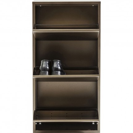 Schoenenkast Caruso bronze 3 laden Kare Design