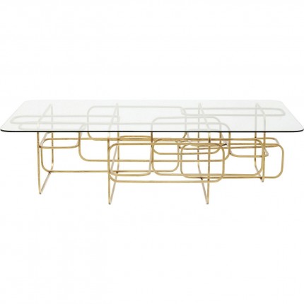 Salontafel Meander Gouden 140x80cm Kare Design