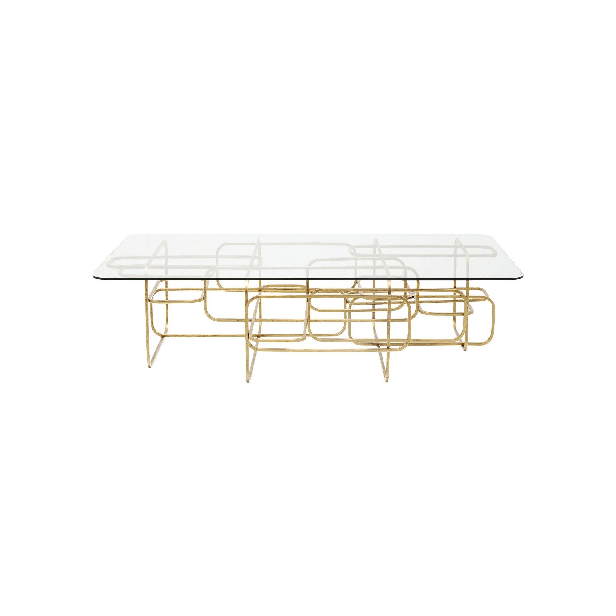 Coffee Table Meander Gold 140x80cm Kare Design