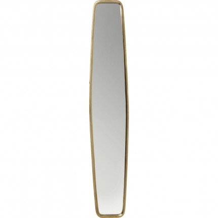 Wall Mirror Clip Brass 177x32cm Kare Design