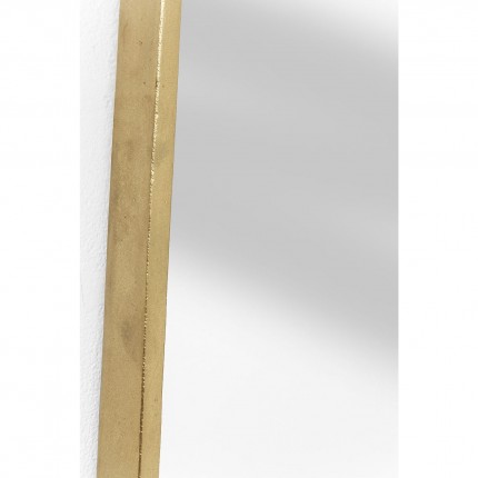 Wall Mirror Clip Brass 177x32cm Kare Design