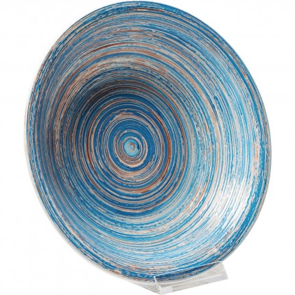 Plate Deep Swirl Ø21cm blue (4/Set) Kare Design