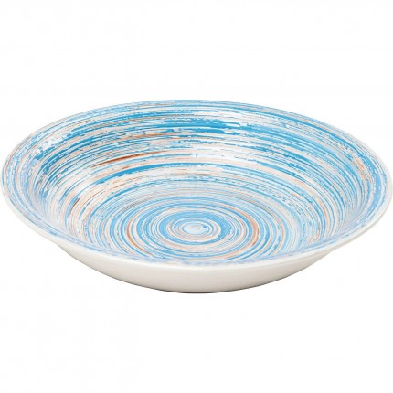 Soepborden Swirl Blue Ø21cm (4/Set) Kare Design